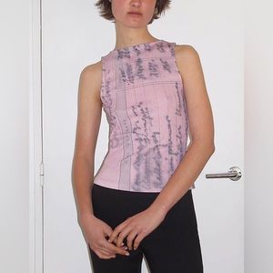 Paloma Wool Tickets Print Top in pink S